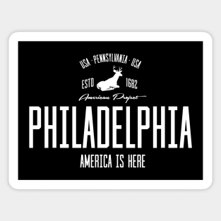 USA, America, Philadelphia, Pennsylvania Sticker